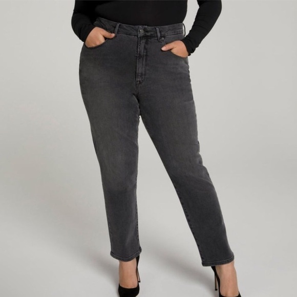 Good American Good Classic Jeans Black 114 Size 2 - Picture 1 of 12